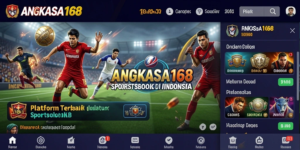 Tampilan gameplay taruhan olahraga yang menarik di ANGKASA168.