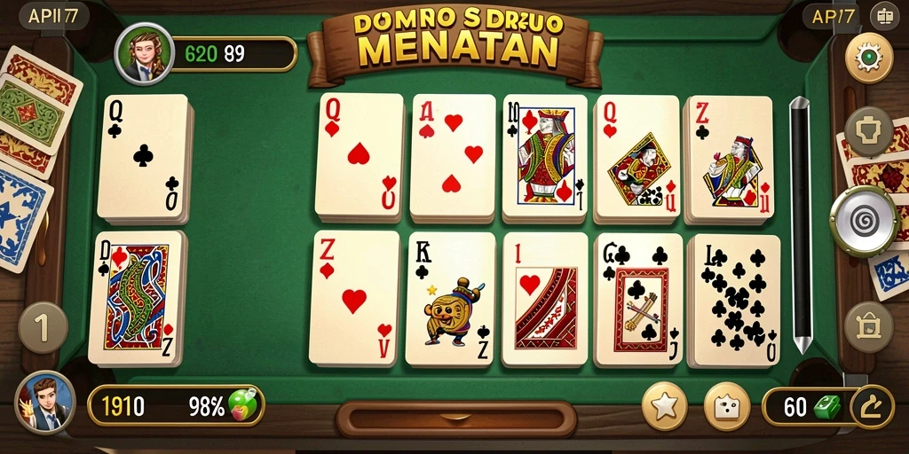 Screenshot gameplay API77 menunjukkan momen seru permainan Domino.