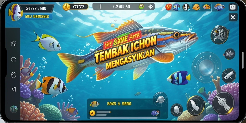 Tampilan gameplay GT777 yang menarik saat menembak ikan.