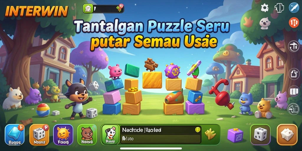 Tampilan gameplay menarik dari game Puzzle INTERWIN.