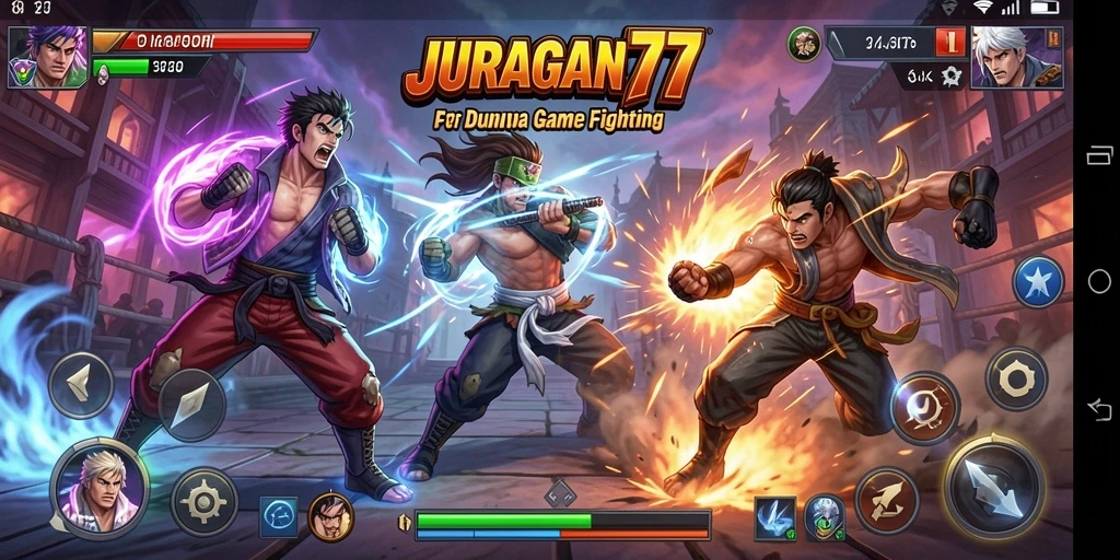Tangkapan layar utama dari gameplay Fighting yang mendebarkan.