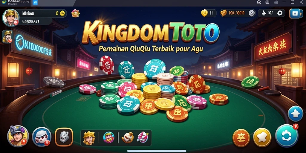 Tampilan gameplay QiuQiu di KINGDOMTOTO yang seru.