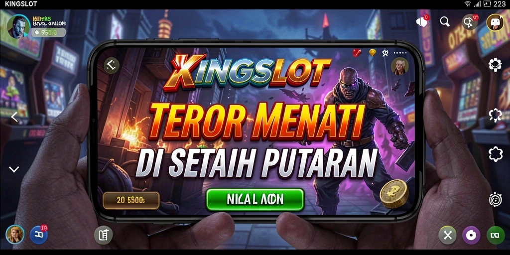 Gameplay menakutkan yang penuh teror di KINGSLOT.