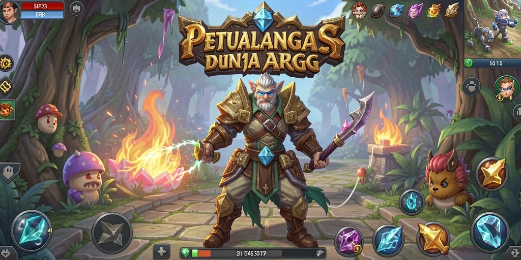 Tangkapan layar SIP33 menampilkan aksi pertempuran yang mendebarkan di dunia ARPG.