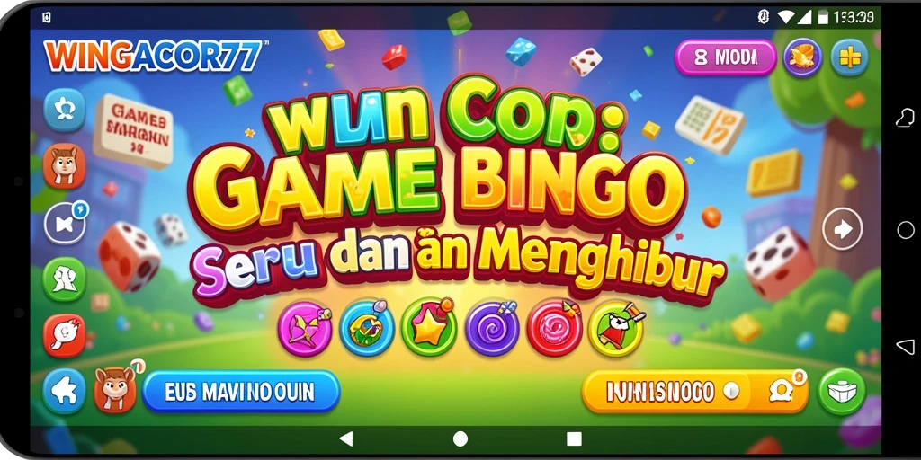 Tampilan gameplay seru dalam WINGACOR77 yang penuh warna.